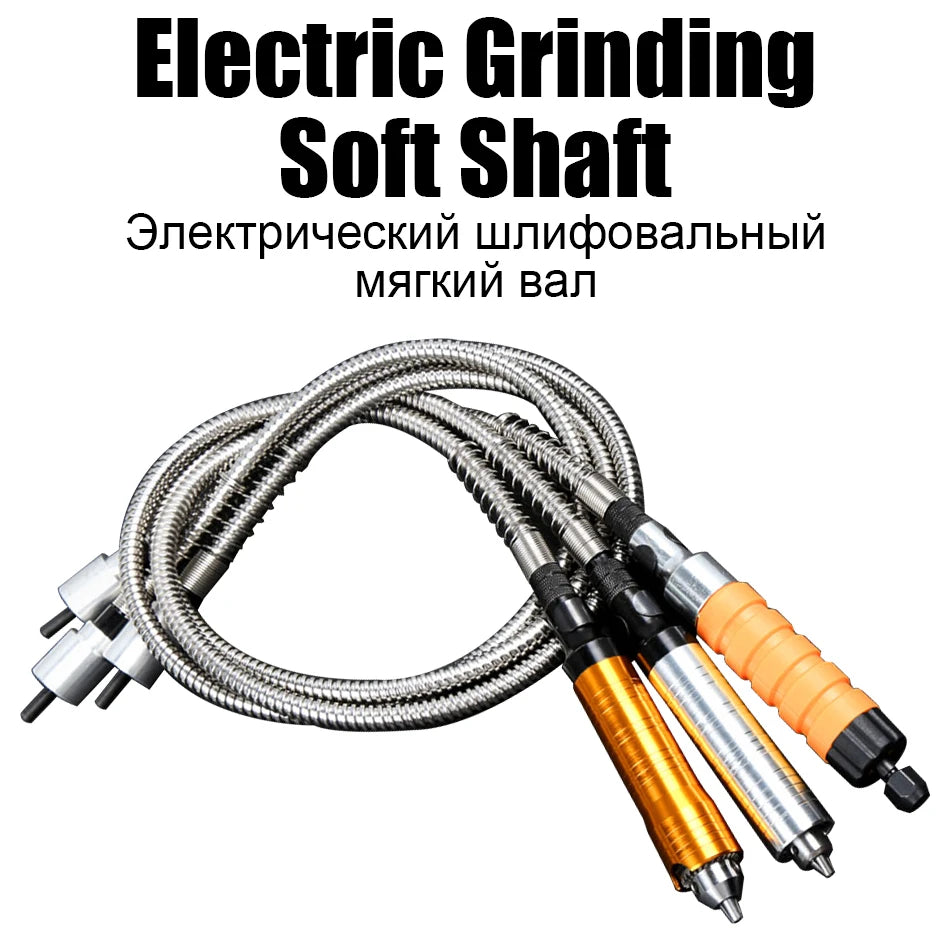 Electric Chisel Head and Flexible Shaft For Furniture Woodworking Engraving Root Carved Grinding Crane Handle-chisel Knives