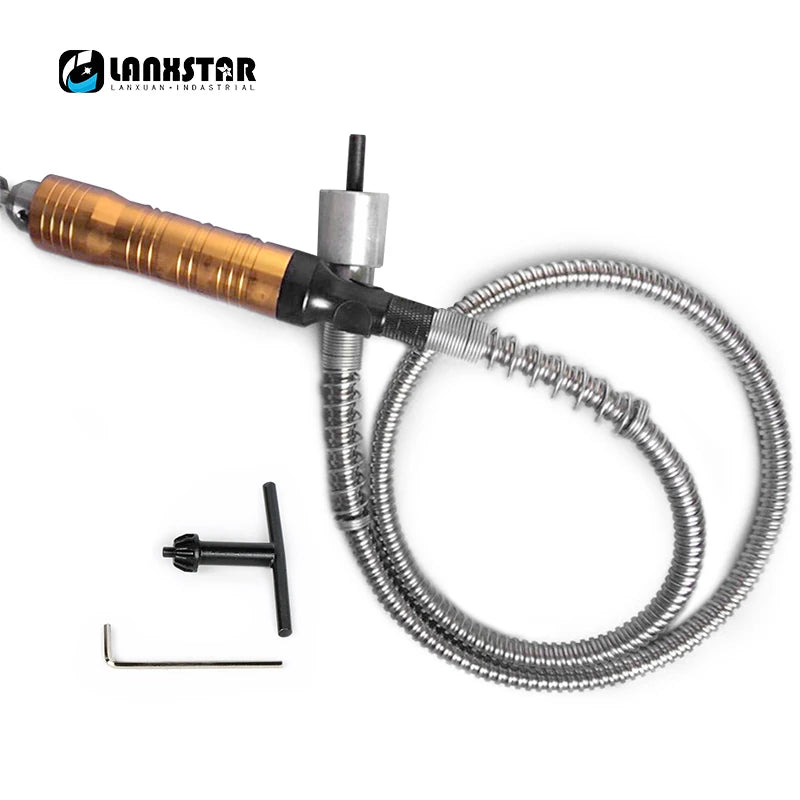 Electric Chisel Head and Flexible Shaft For Furniture Woodworking Engraving Root Carved Grinding Crane Handle-chisel Knives