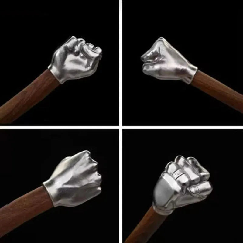 Fist Hammer Craft Ornament Hammer with Wooden Handle  Multifunctional Stainless Steel Head Hammers DIY Creative Manual Hammers