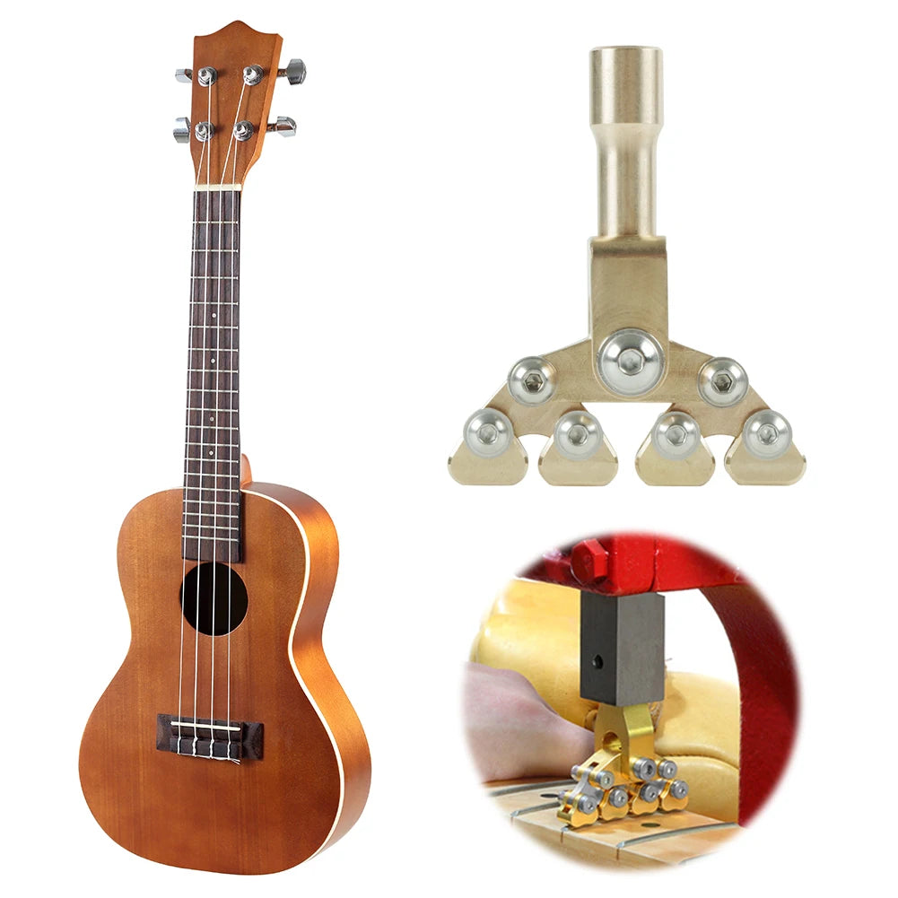 Fret Press Installation Tool Fingerboard Curvatures Pressing Tool for Guitar Bass Maintenance