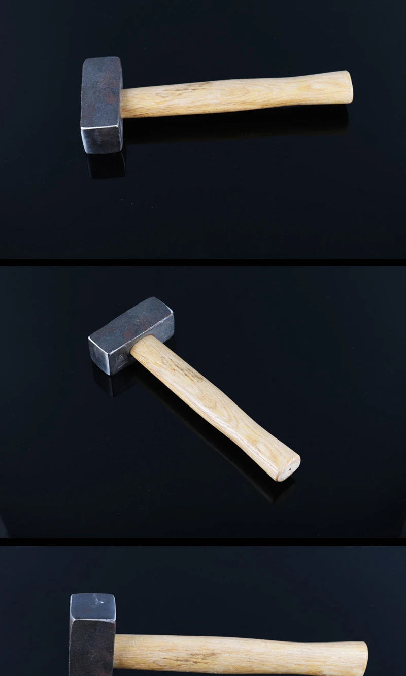 Wooden Handle Hammer, Heavy Stoning Hammer, Masonry Square Hammer, Forged Steel Masonry Hammer Construction