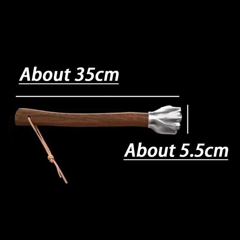 Fist Hammer Craft Ornament Hammer with Wooden Handle  Multifunctional Stainless Steel Head Hammers DIY Creative Manual Hammers