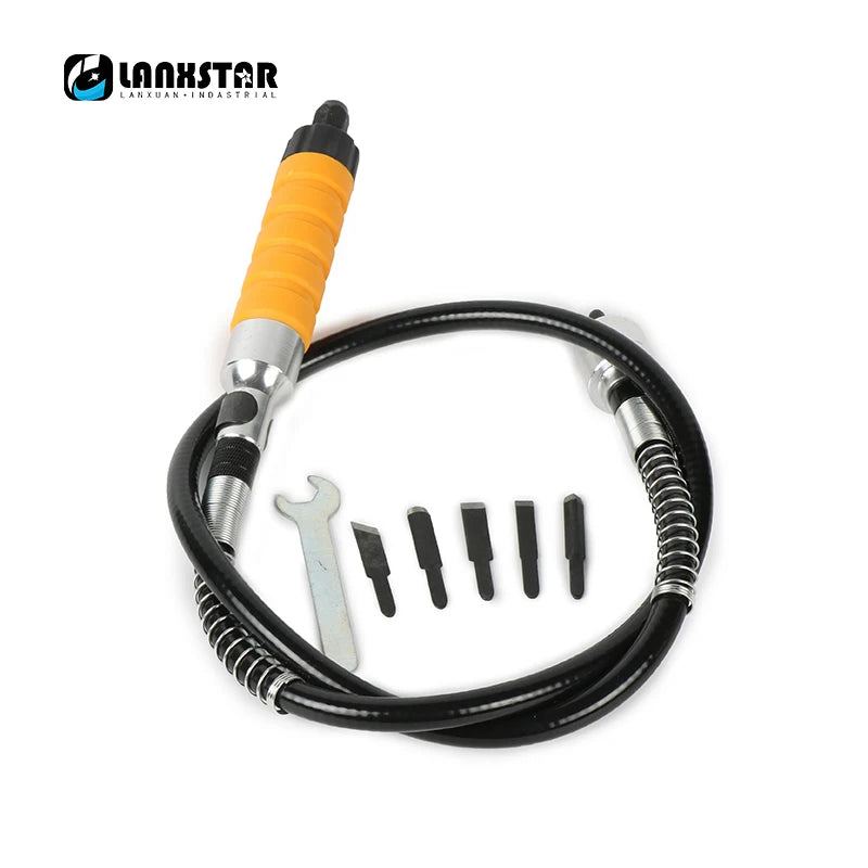 Electric Chisel Head and Flexible Shaft For Furniture Woodworking Engraving Root Carved Grinding Crane Handle-chisel Knives