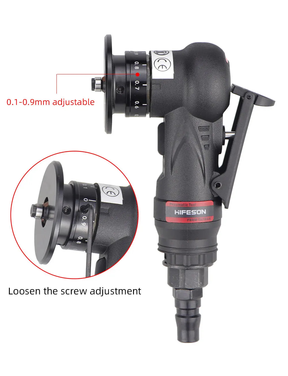 HIFESON Mini Air Chamfering Tool Wood Metal Trimmer Deburring Chamfering Machine Furniture Air Grinder Tool