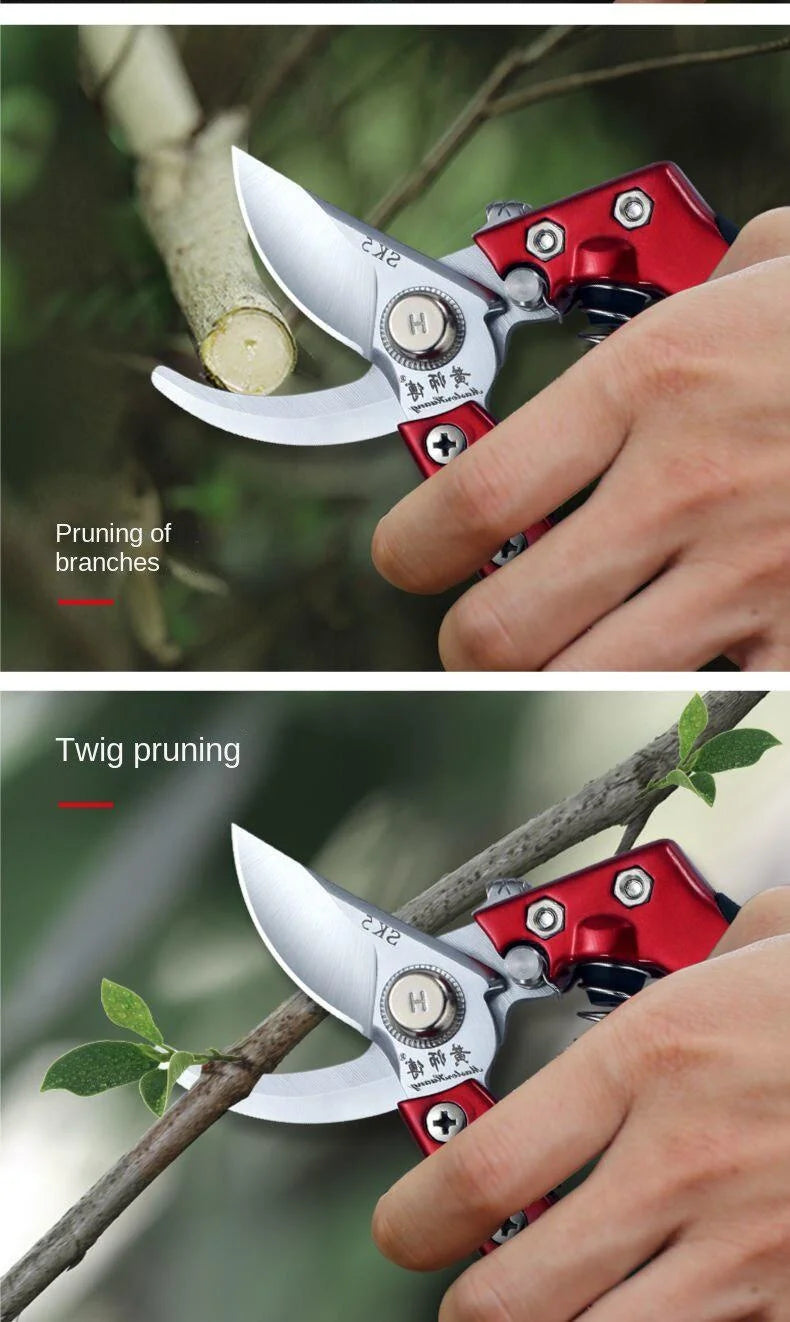 Floral Pruning Shears Fruit Tree Scissors Pruning Device Labor-saving SK5 Steel Branch Shears Gardening  Garden Tools