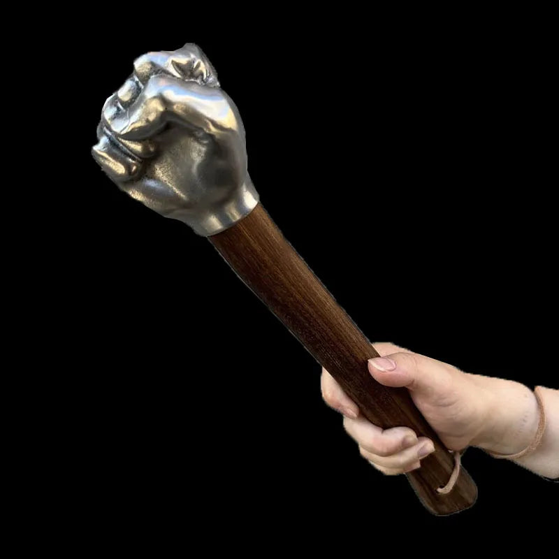 Fist Hammer Craft Ornament Hammer with Wooden Handle  Multifunctional Stainless Steel Head Hammers DIY Creative Manual Hammers