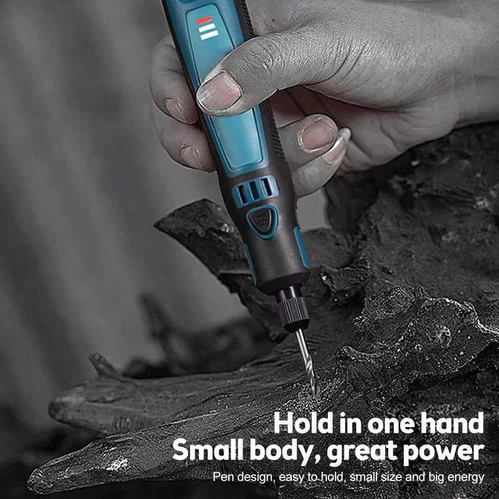 USB Cordless Rotary Tool Kit Woodworking Electric Drill Grinder Engraver Pen DIY For Jewelry Metal Glass Mini Wireless Drill